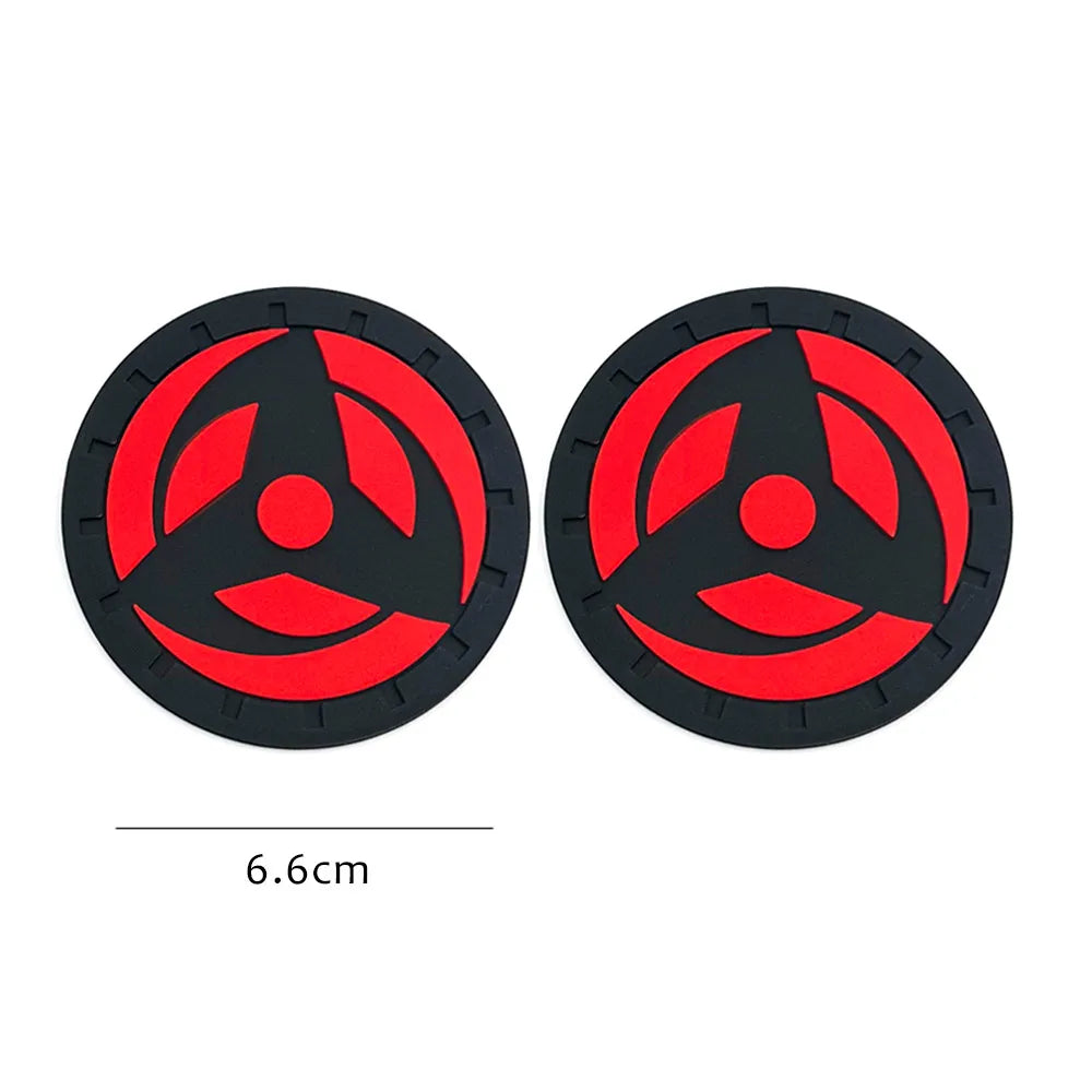 Silicone Car Cup Holder Coaster - Anti-Slip Non-Slip Mat Set of 2