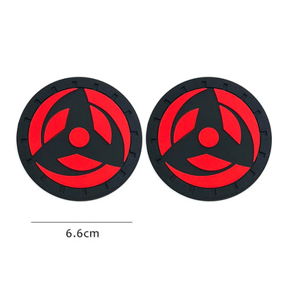 Silicone Car Cup Holder Coaster - Anti-Slip Non-Slip Mat Set of 2