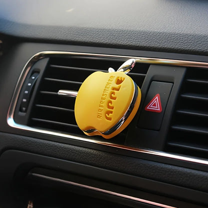 Apple-Shaped Car Air Freshener | Floral Fragrance Vent Clip